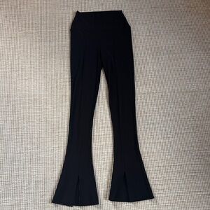 Norma Kamali Elegant Black Flare Trousers